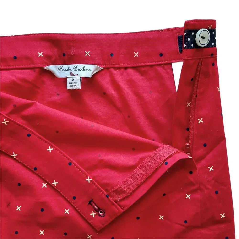 Brooks Brothers Fleece Girls Red Short Skirt in Size 8 - Picture 4 of 8